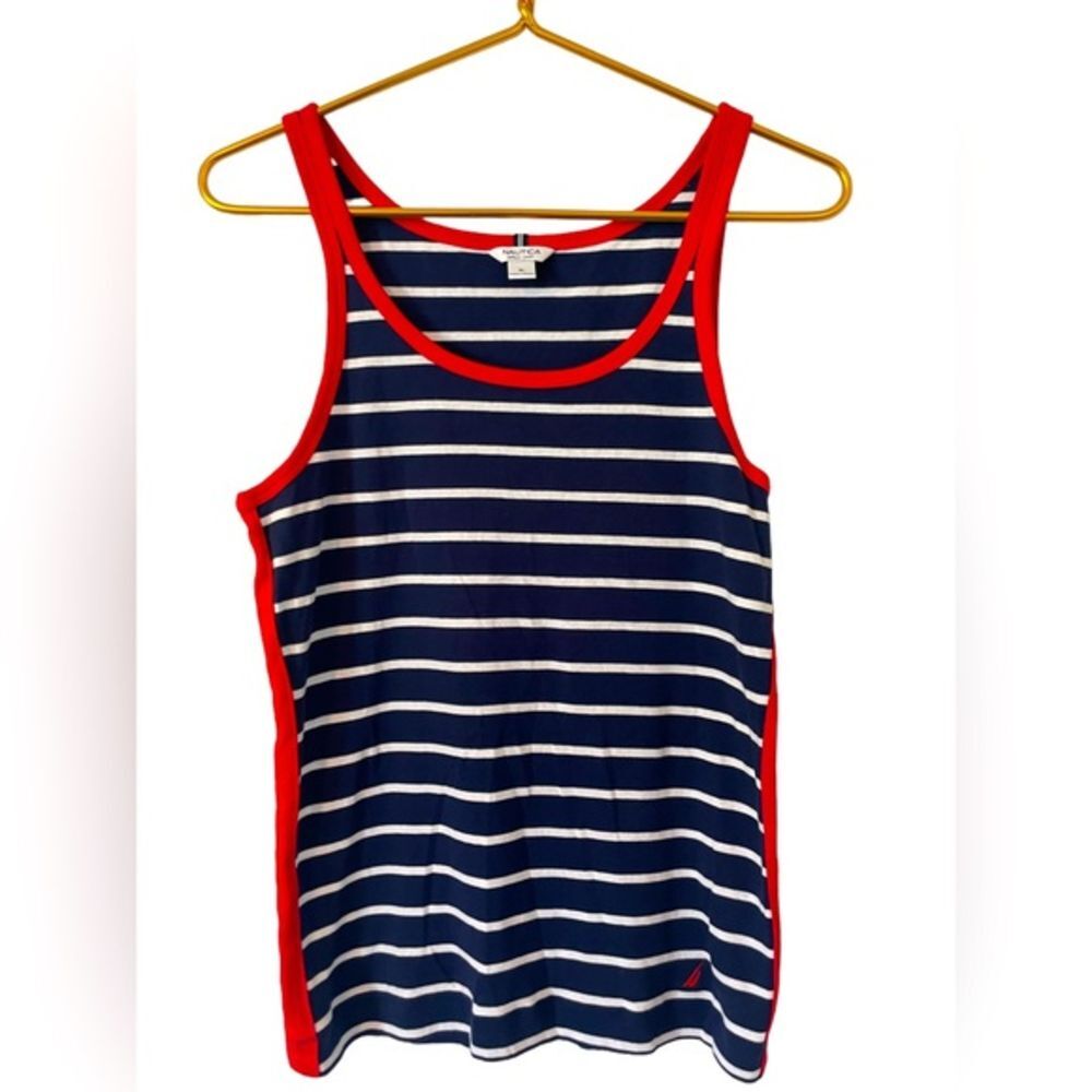 Nautica Class Colors & Design Cotton Tank, Size XL